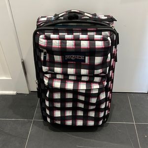 Jansport plaid suitcase